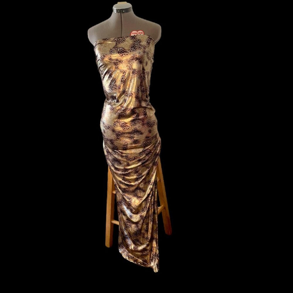 Luxury Metallic Bodycon Dress- Size M